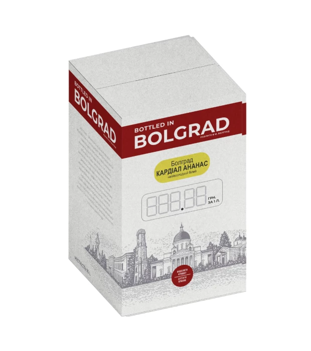 Напій винний Болград Ананас напівсолодкий білий 10л 9-12%