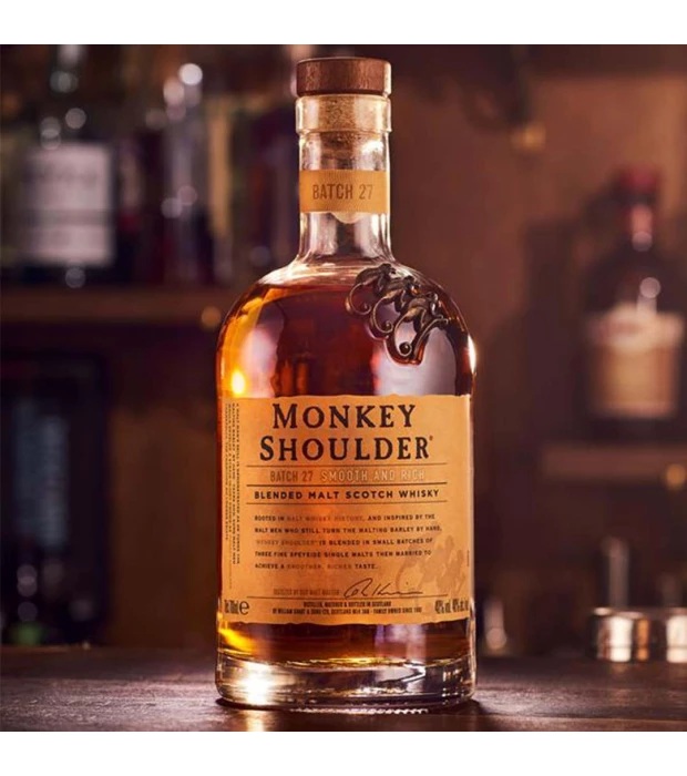 Віскі Monkey Shoulder тубус шейкер 0,7 л 40% купити