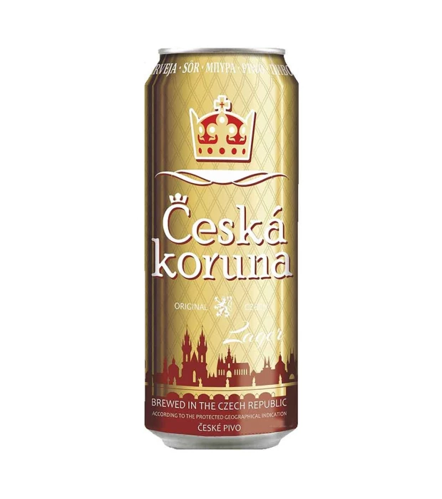 Пиво Ceska Koruna Lager світле фільтроване 4,7% 0,5л