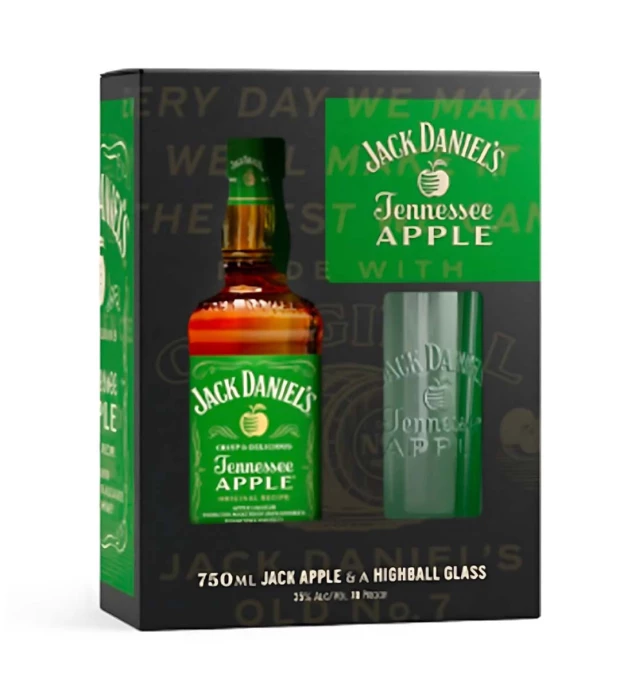 Ликер Jack Daniels Tennessee Apple 0,7л 35% + Стакан