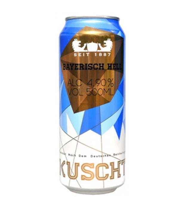 Пиво Kuschter Bayerisch Hell світле фільтроване 4,9% 0,5л
