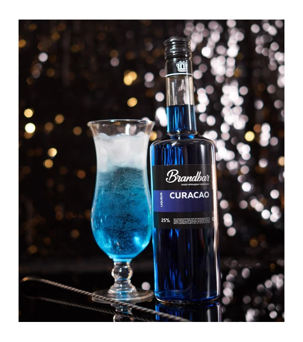 Лікер Brandbar Blue Curacao 0,7 л 25% купити