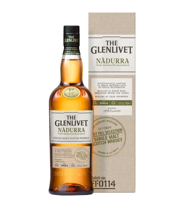 Виски The Glenlivet Nadurra First Fill 0,7л 59,1% в коробке