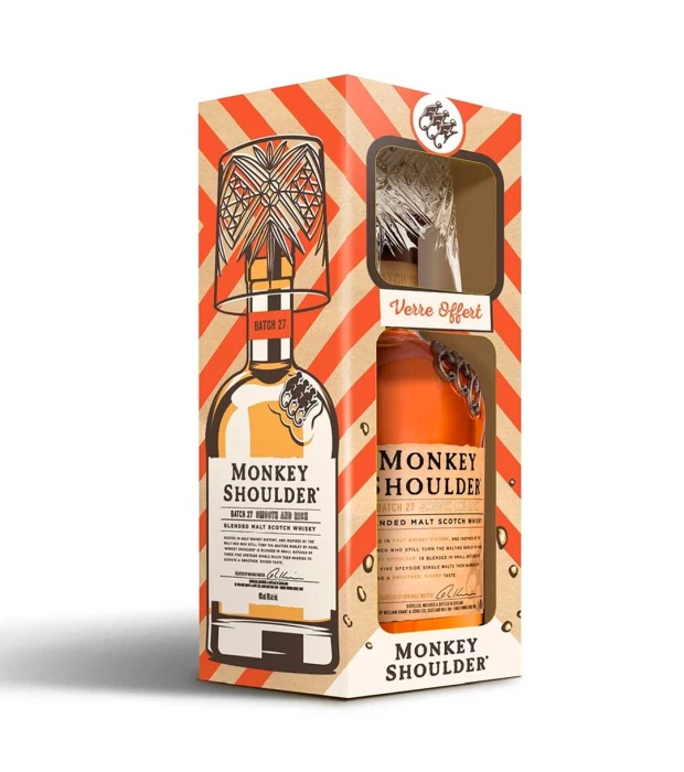 Виски Monkey Shoulder оригинальный 0,7л 40% + стакан