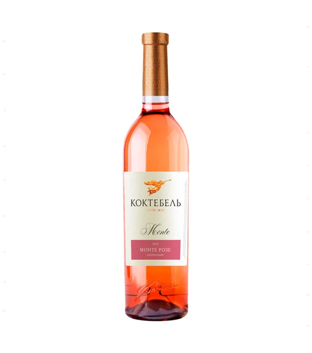 Вино Коктебель Монте Розе полусладкое розовое 0,75л 9-13%