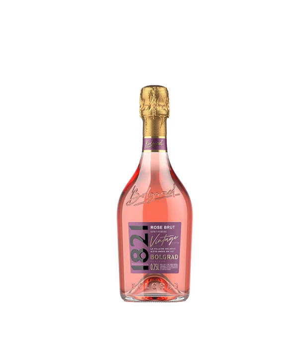 Вино игристое Bolgrad 1821 Vintage Bolgrad Брют розовое 0,75л 10-13,5%
