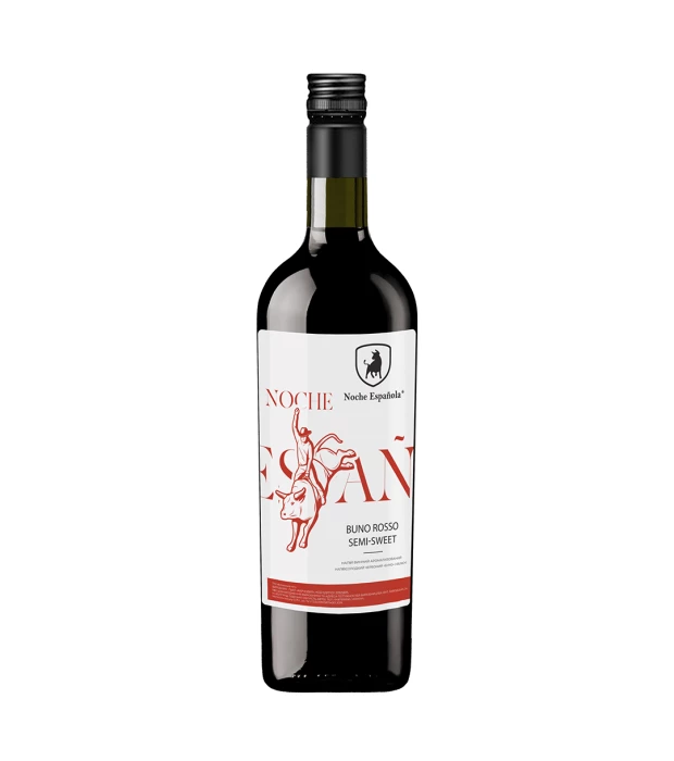 Напій винний Noche Espanola Buno напівсолодкий червоний 0,75л 8,0-8,5%