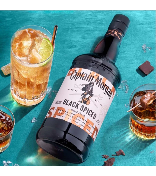 Ромовий напій Captain Morgan Spiced Black 0,7л 40% купити