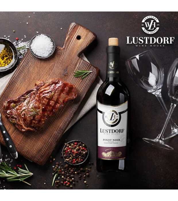 Вино Lustdorf Pinot Noir червоне напівсолодке 0,75л 11% в Україні