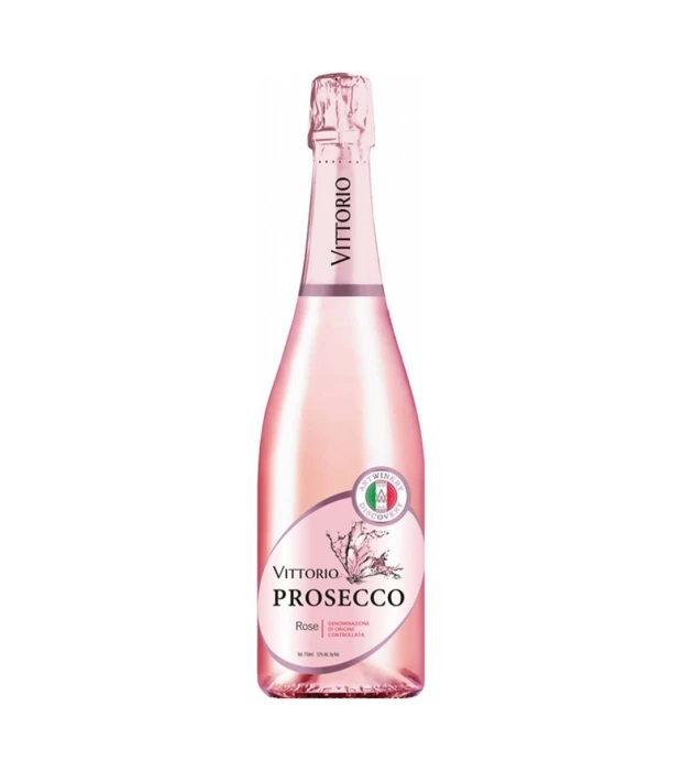 Вино игристое Vittorio Prosecco Doc Spumante Rose Extra Dry розовое 0,75л 11%