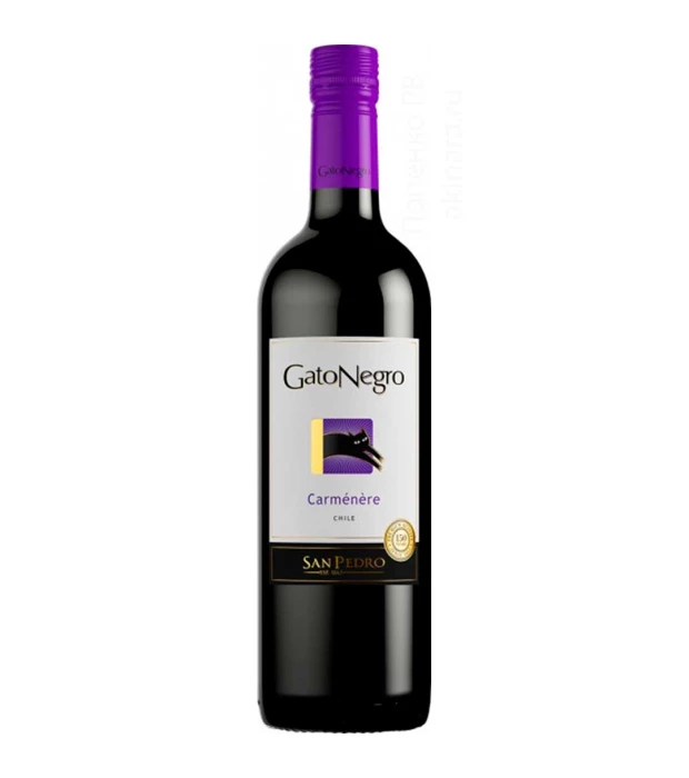 Вино Gato Negro Carmenere красное сухое 0,75л 13-14%