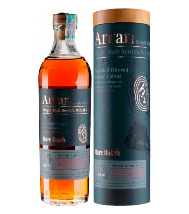 Виски односолодовый Arran Rare Batch Peated Sherry тубус 0,7л 54,4%