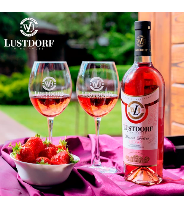 Вино Lustdorf Muscat Delice рожеве напівсолодке 0,75л 9-13% купити