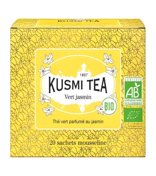 Чай зелений Жасмин органічний, Kusmi Tea, 20х2г