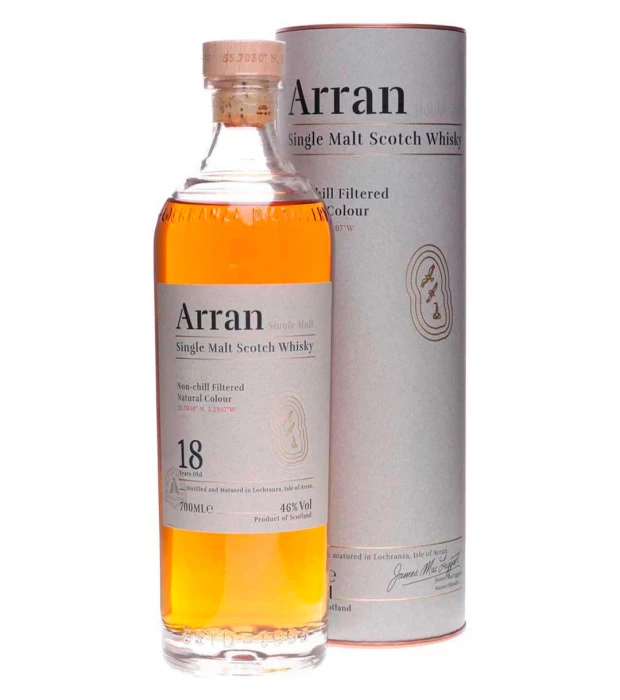 Виски односолодовый Arran 18yo тубус 0,7л 46%