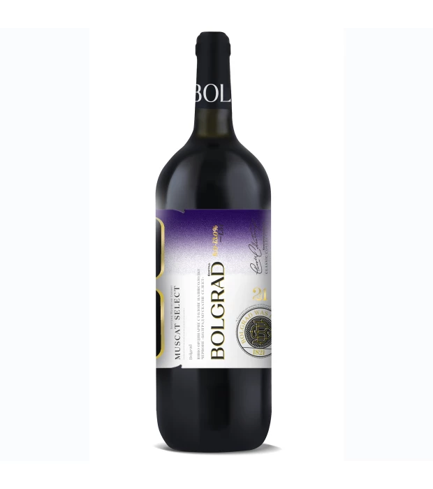 Вино Bolgrad Muscat Select красное полусладкое 1,5л 9-13%