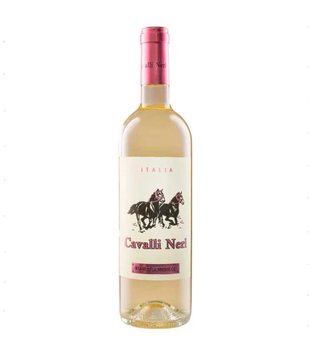 Вино Cavalli Neri Bianco Italiano Semi-Dolce біле напівсолодке 0,75л 12%
