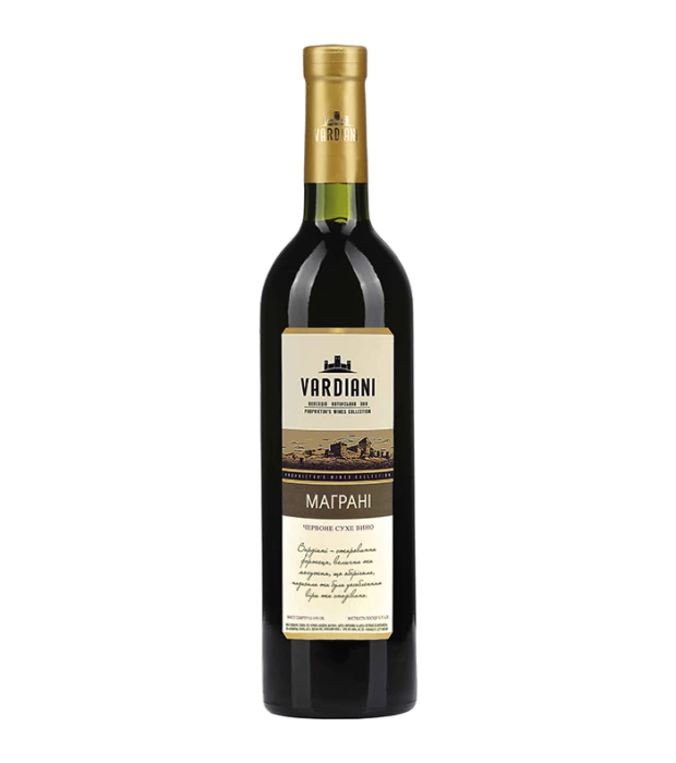 Вино Vardiani Magrani червоне сухе 0,75л 9,5-14%