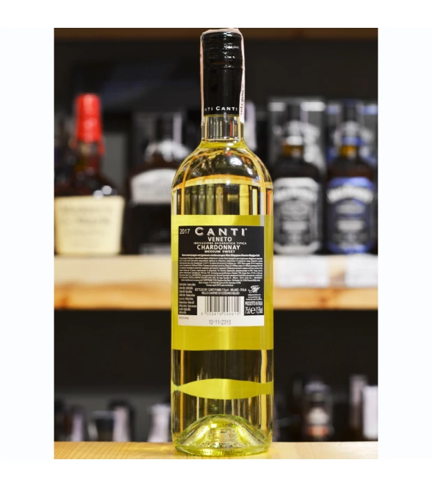 Вино Canti Chardonnay Veneto Medium Sweet белое полусладкое 0,75 л 11.5% купить