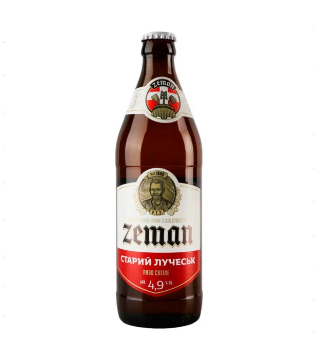Пиво Zeman Старий Лучеськ світле 0,5л 4,9%