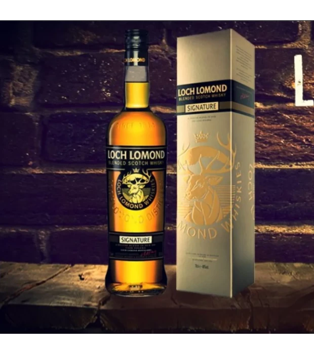 Виски Loch Lomond Signature 0,7 л 40% в подарочной коробке купить