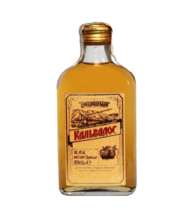 Яблучний спиртний напій Кальвадос Прикарпатський 0,2 л 40%