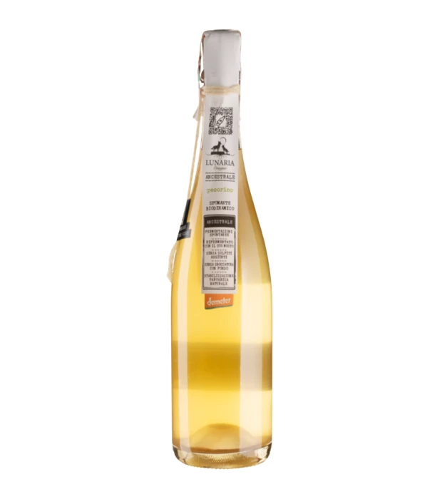 Вино игристое белое брют-натюр Lunaria Ancestrale Pecorino Brut Nature 0,75л 11,5%