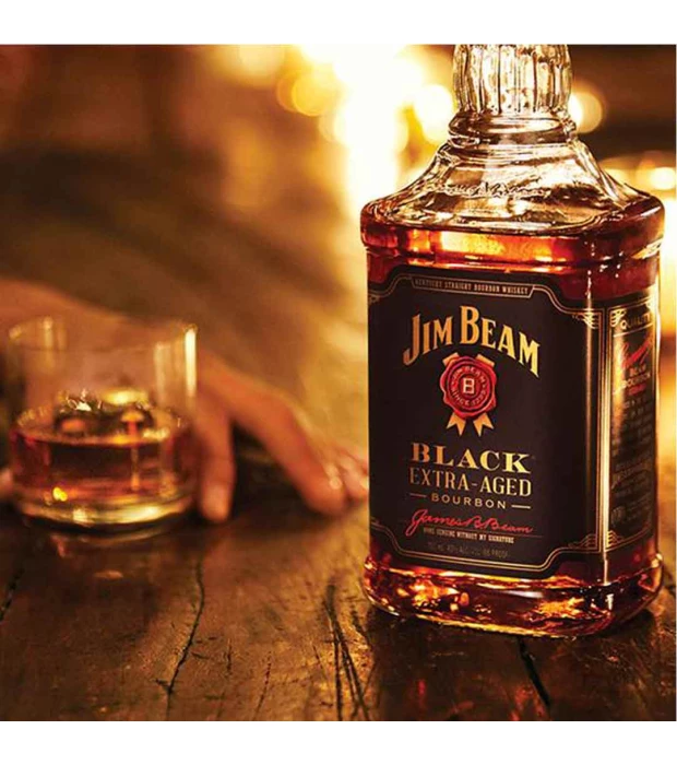 Віскі Jim Beam Black 0,7л 43% + 2 склянки купити