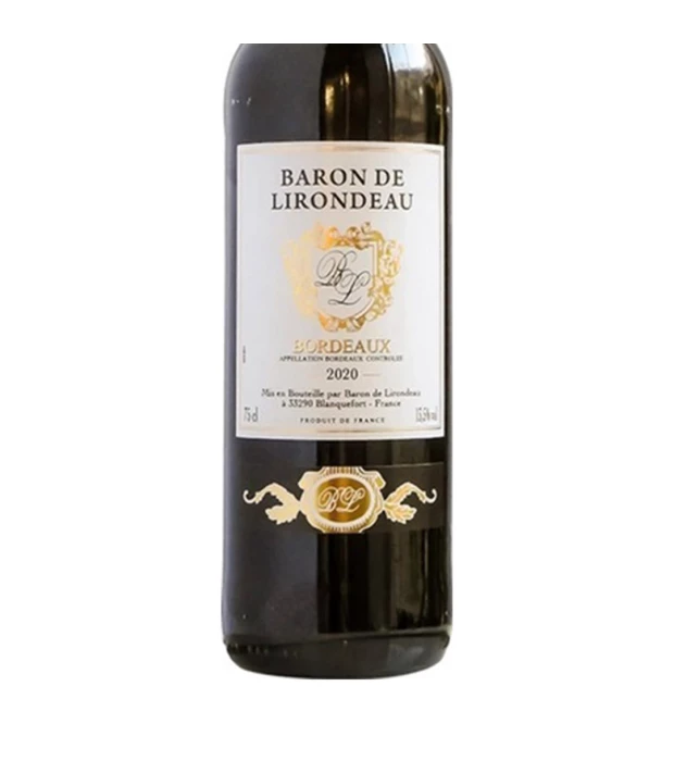 Вино Бордо Baron de Lirondeau Rouge Sec червоне сухе 0,75л 11% купити