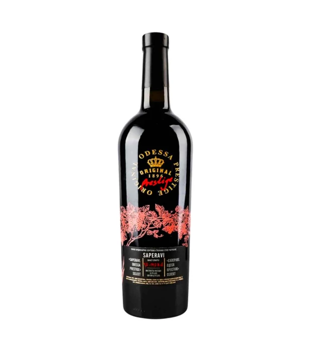 Вино Odessa Prestige Саперави красное сухое 0,75л 9,5-14%