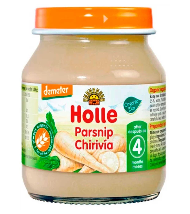 Дитяче харчування Пастернак пюре органічне (з 4 місяців) Holle 125 г