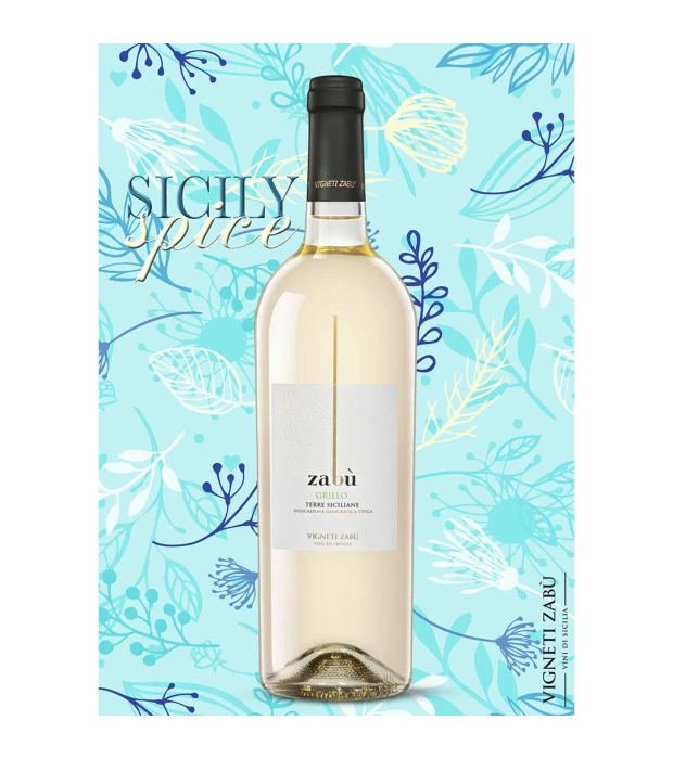 Вино Vigneti Zabu Grillo Sicilia белое сухое 0,75л 12,5% купить
