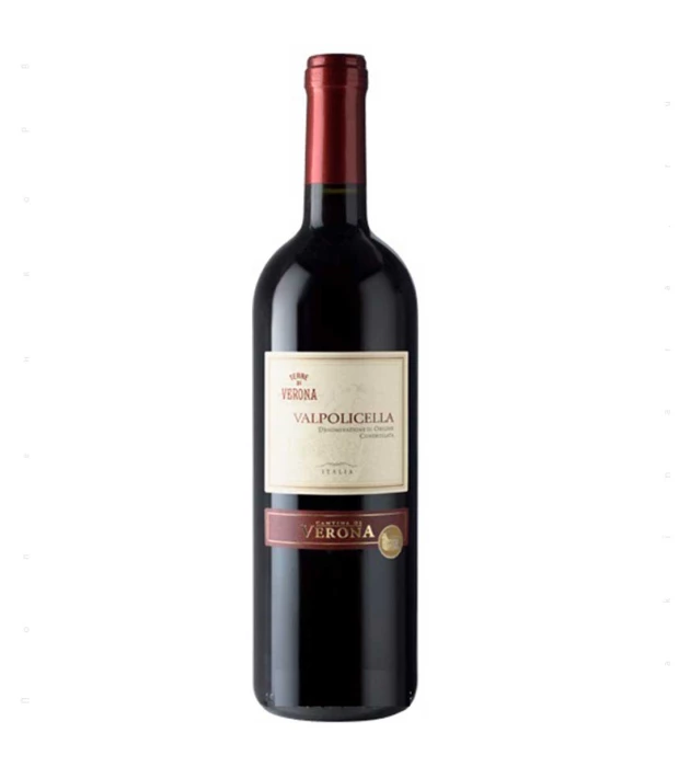 Вино Cantina di Verona Valpolicella DOC червоне сухе 0,75л 12,5%