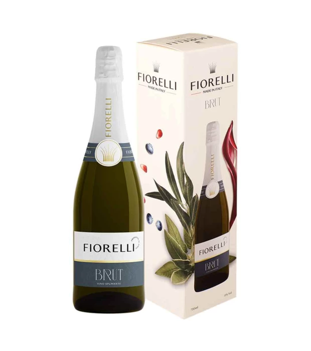 Вино игристое Fiorelli Brut белое брют 0,75л 11% в коробке