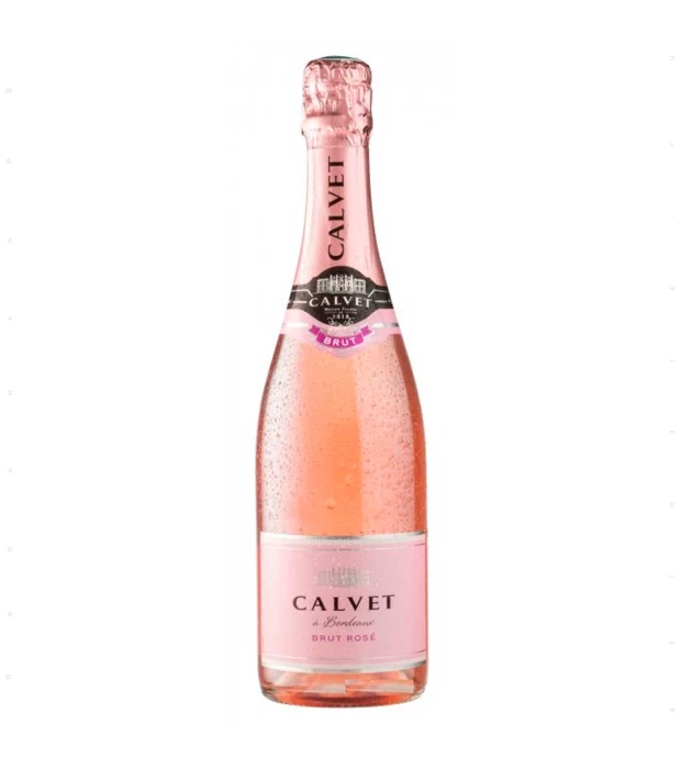 Вино игристое Calvet Cremant de Bordeaux Brut Rose розовое сухое 0,75л 10,5%