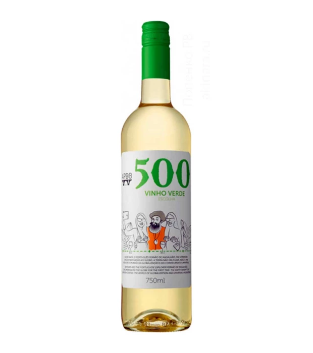 Вино 500 Vinho Verde белое полусухое 0,75л 8,5%