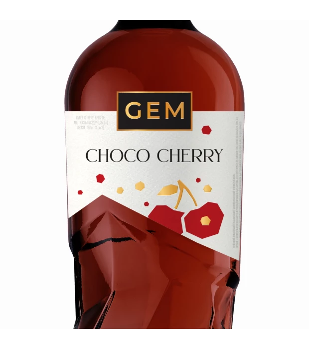 Напиток винный слабоалк. GEM Choco Cherry газированный полусладкий красный (2510) 0,75л 6,9% купить
