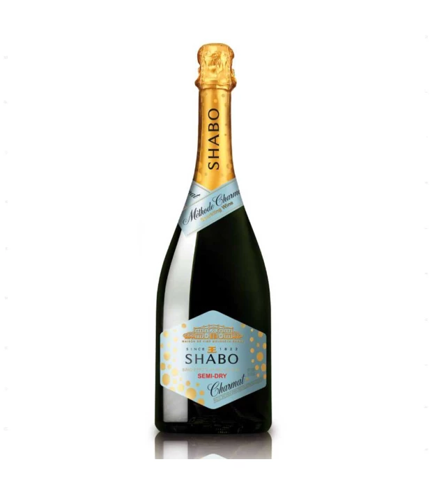 Вино игристое Shabo полусухое белое 0,75л 10,5-13,5%