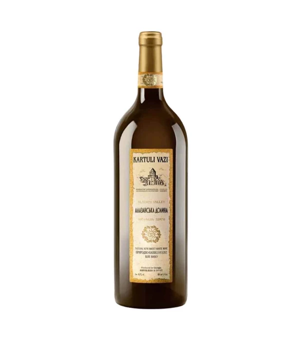 Вино Kartuli Vazi Алазанская долина белое полусладкое 1,5л 11%