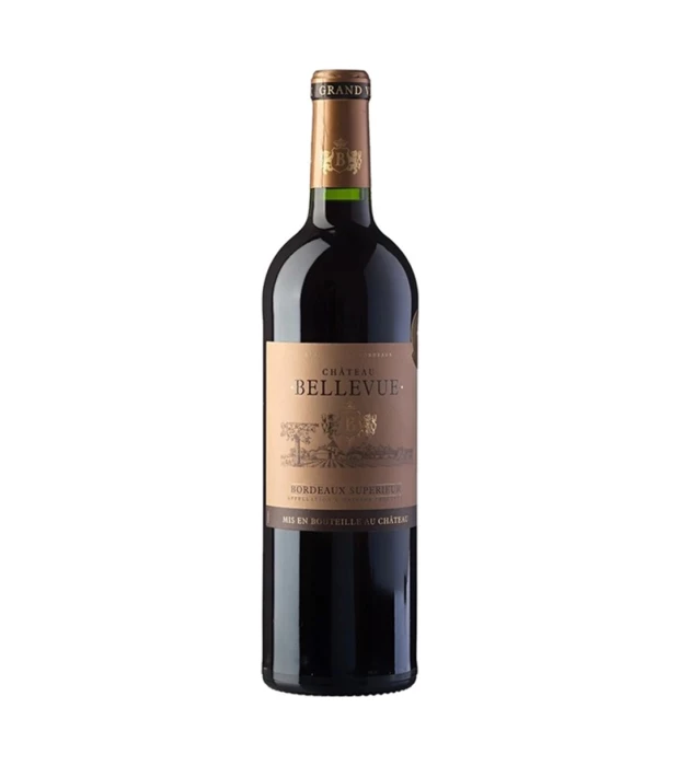 Вино Les Grands Chais de France Chateau Bellevue Bordeaux Superieur красное сухое 0,75л 13,5%