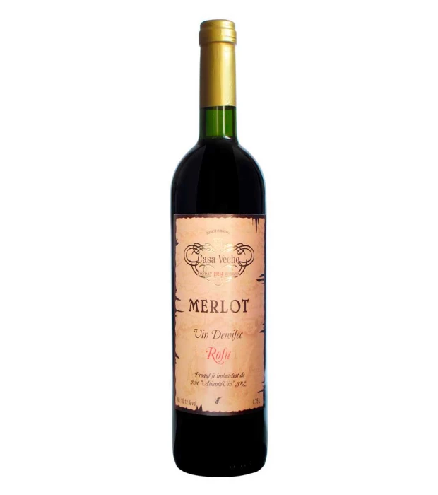 Вино "Мерло" Casa Veche червоне напівсухе Аліанця Він 0,75 л 12%