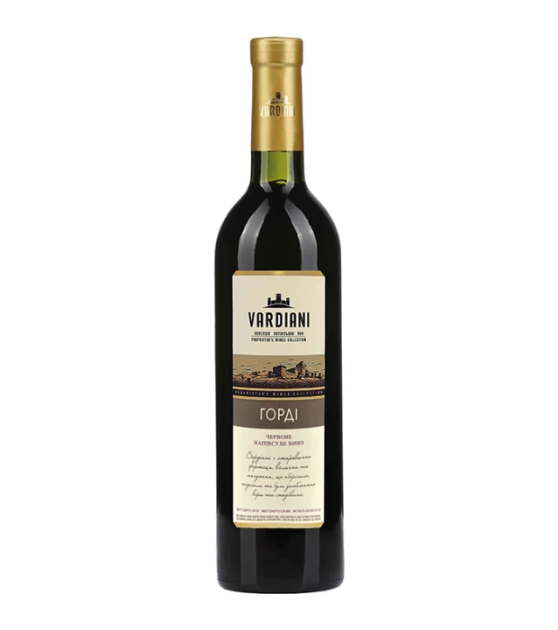 Вино Vardiani Горди красное полусухое 0,75л 9,5-14%