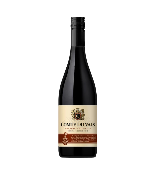 Вино Comte du Vals Rouge medium sweet полусладкое красное 0,75л 11,5%