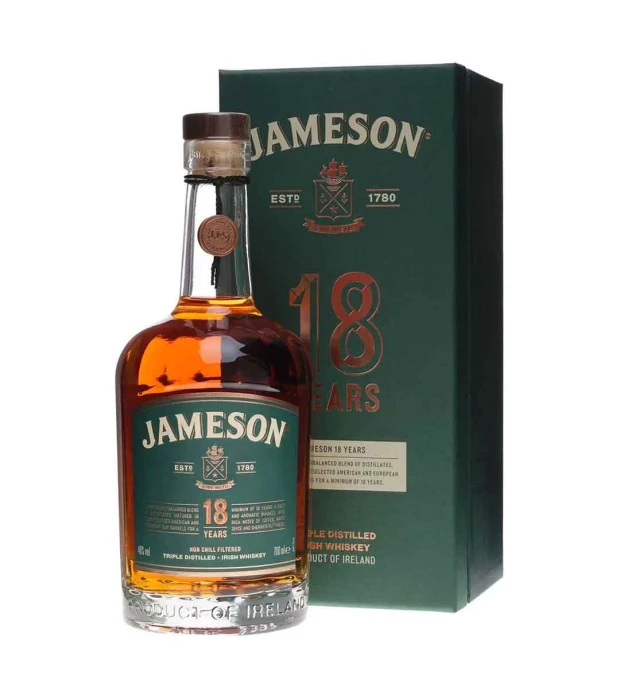 Віскі Jameson 18 років витримки 0,7л 46% у коробці