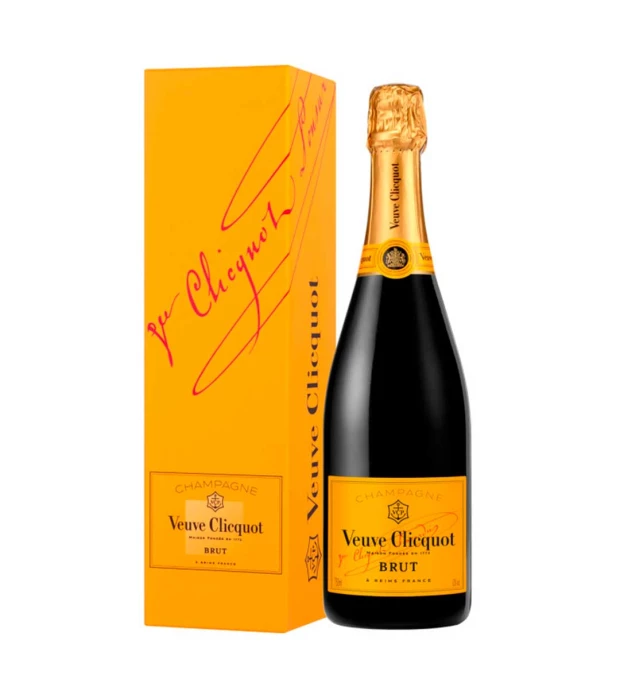 Шампанское Veuve Clicquot Ponsardin Brut сухое белое 0,75л 12% подарочной коробке