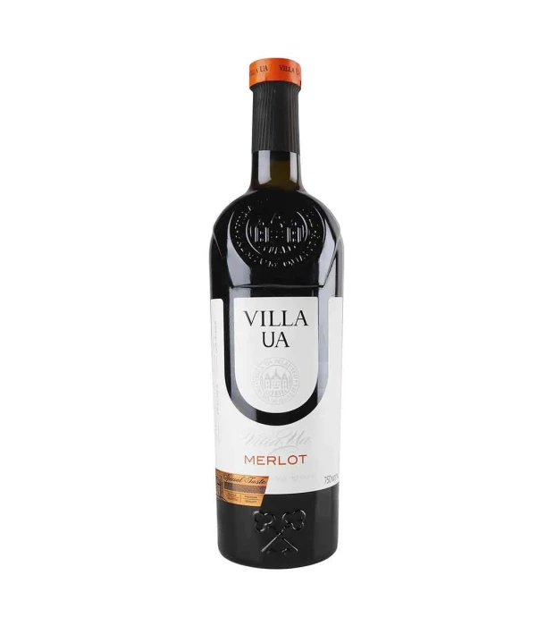 Вино Villa UA Merlot красное сухое 0,75л 9-13%