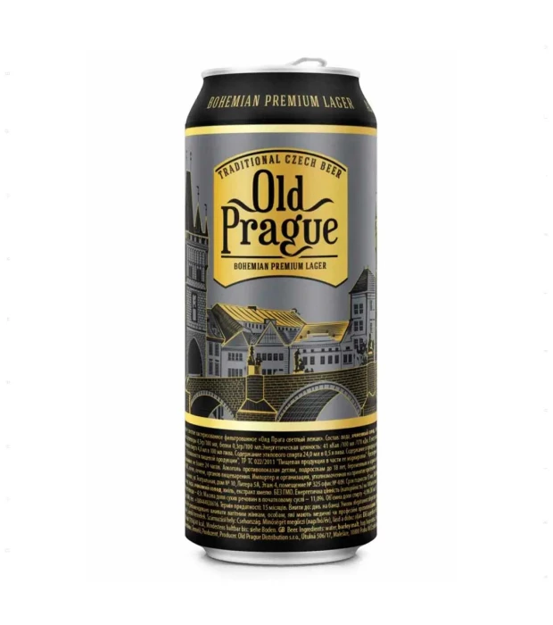 Пиво OLD Prague premium lager 0,5 л 4,8%