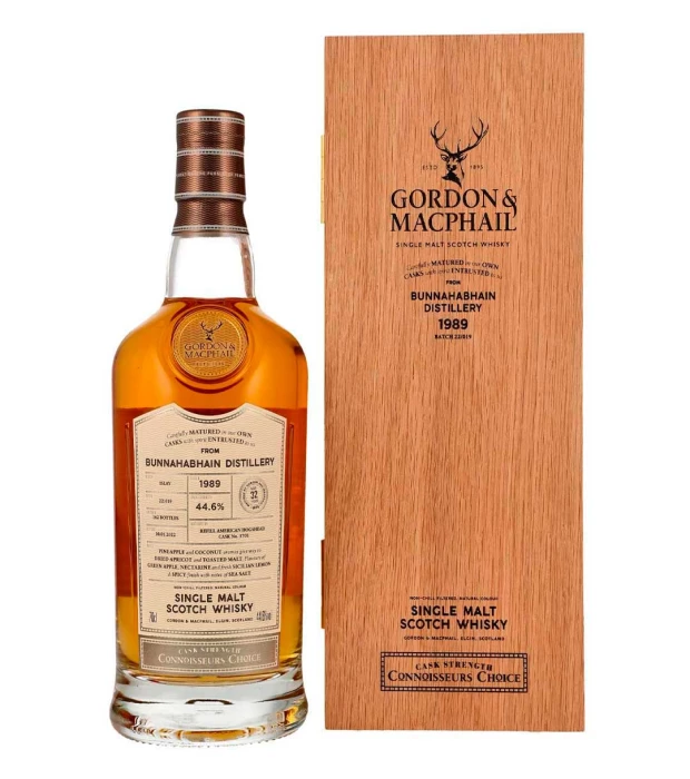 Виски односолодовый Bunnahabhain Connoisseurs Choice 1989 Gordon & MacPhail (подарочная коробка) 0,7л 44,6%