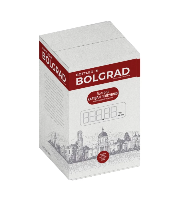 Напиток винный Болград Клубника красный полусладкий 10л 9-12%