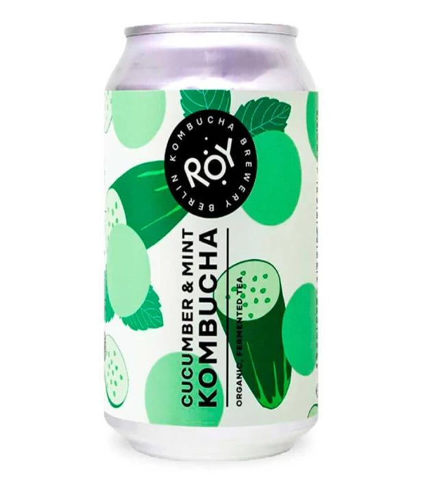 Комбуча Огірок та М'ята органічна ROY Kombucha 330мл